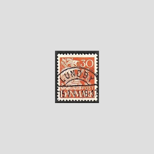 FRIMRKER DANMARK | 1940 - AFA 259 - Karavel 30 re orange Type II - Pragt Stemplet