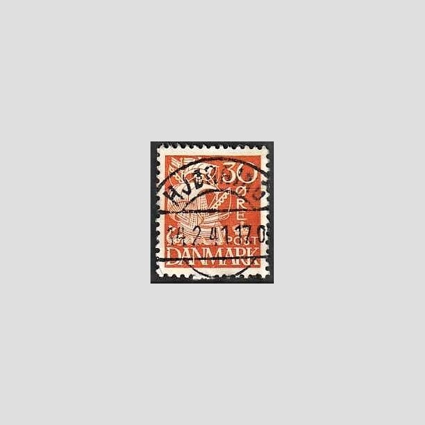 FRIMRKER DANMARK | 1940 - AFA 259 - Karavel 30 re orange Type II - Pragt Stemplet