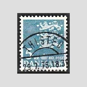 FRIMRKER DANMARK | 1946-47 - AFA 295 - Rigsvben 5 Kr. bl - Lux Stemplet