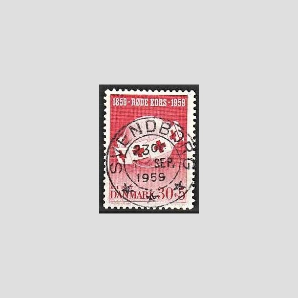 FRIMRKER DANMARK | 1959 - AFA 378 - Rde Kors - 30 + 5 re rd - Pragt Stemplet