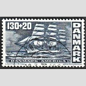 FRIMRKER DANMARK | 1976 - AFA 610 - Amerikanske uafhngighedserklring - 130 + 20 re bl - Lux Stemplet