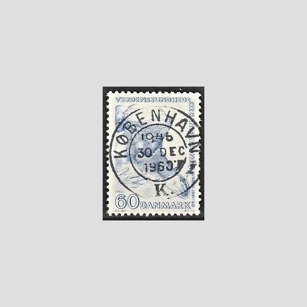 FRIMRKER DANMARK | 1960 - AFA 388 - WHO - 60 re bl - Lux Stemplet