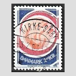 FRIM�RKER DANMARK | 1983 - AFA 765 - Kommunikations�ret - 2,00 Kr. flerfarvet - Pragt Stemplet Kirke-S�by