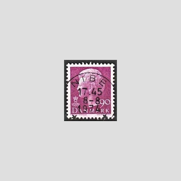 FRIMRKER DANMARK | 1974 - AFA 562 - Dronning Margrethe - 90 re violet - Pragt Stemplet