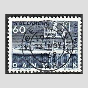FRIM�RKER DANMARK | 1962 - AFA 409 - Selandia - 60 �re bl� - Pragt Stemplet