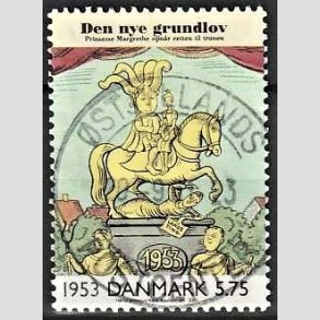 FRIMRKER DANMARK | 2000 - AFA 1258 - 1900 tallet serie 3 - 5,75 Kr. flerfarvet - Pragt Stemplet