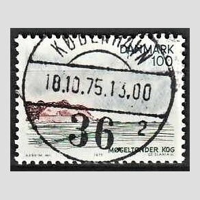 FRIM�RKER DANMARK | 1975 - AFA 599 - S�nderjylland - 100 �re flerfarvet - Pragt Stemplet