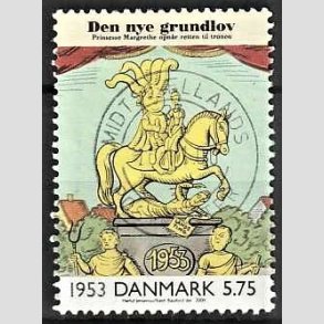 FRIMRKER DANMARK | 2000 - AFA 1258 - 1900 tallet serie 3 - 5,75 Kr. flerfarvet - Pragt Stemplet