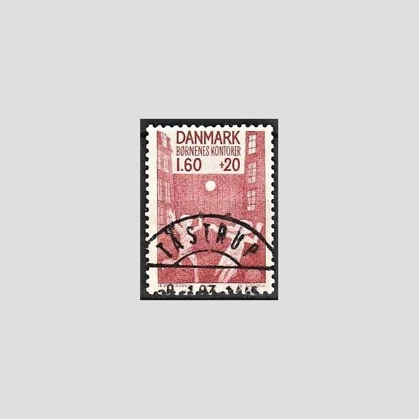 FRIMRKER DANMARK | 1981 - AFA 718 - Brnenes Kontor - 1,60 Kr. + 20 re rd - Pragt Stemplet