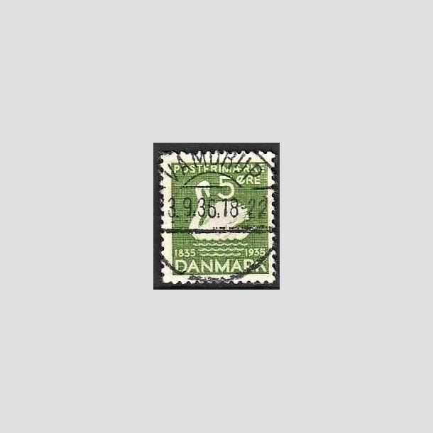 FRIMRKER DANMARK | 1935 - AFA 223 - H. C. Andersen 5 re grn - Lux Stemplet Vamdrup