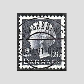FRIMRKER DANMARK | 1974 - AFA 564 - Dronning Margrethe - 120 re grbl - Pragt Stemplet