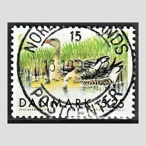 FRIM�RKER DANMARK | 1999 - AFA 1223 - Danske tr�kfugle - 5,25 Kr. gr�g�s - Pragt Stemplet