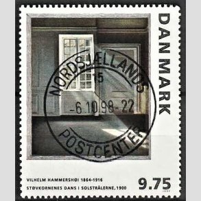 FRIMRKER DANMARK | 1997 - AFA 1158 - Vilh. Hammershj - 9,75 Kr. flerfarvet - Lux Stemplet