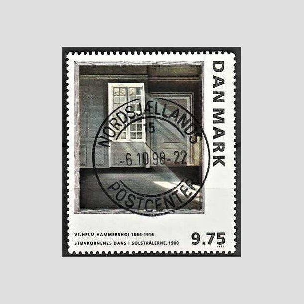 FRIMRKER DANMARK | 1997 - AFA 1158 - Vilh. Hammershj - 9,75 Kr. flerfarvet - Lux Stemplet