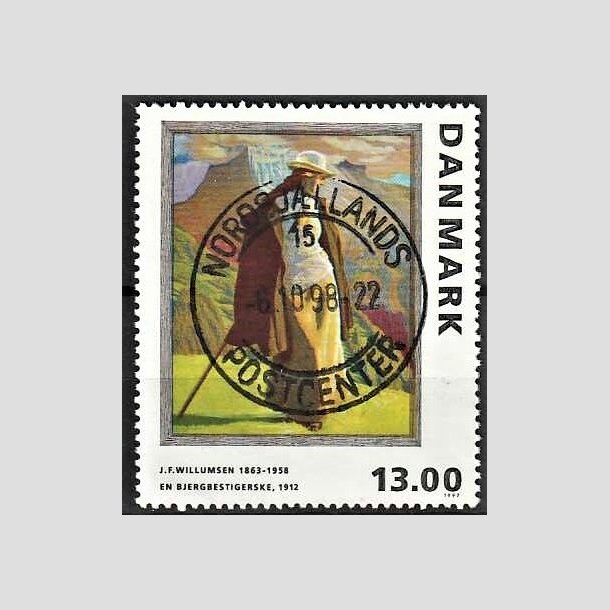 FRIMRKER DANMARK | 1997 - AFA 1159 - J.F. Willumsen - 13,00 Kr. flerfarvet - Pragt Stemplet