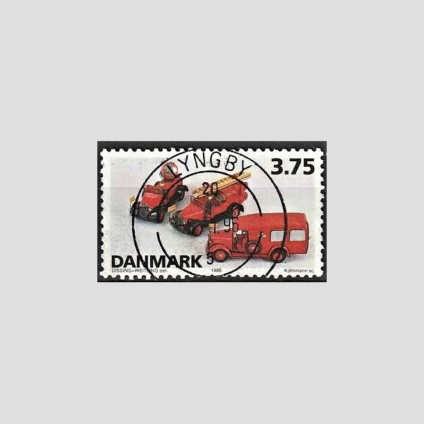 FRIMRKER DANMARK | 1995 - AFA 1103 - Dansk legetj - 3,75 Kr. flerfarvet - Pragt Stemplet