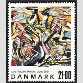 FRIMRKER DANMARK | 2004 - AFA 1399 - Frimrkekunst - 21,00 Kr. flerfarvet - Pragt Stemplet