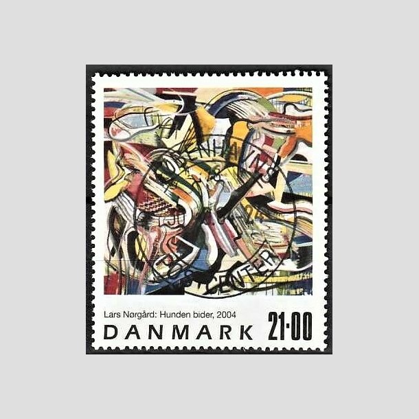 FRIMRKER DANMARK | 2004 - AFA 1399 - Frimrkekunst - 21,00 Kr. flerfarvet - Pragt Stemplet
