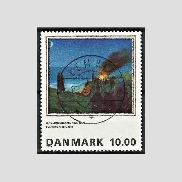 FRIMRKER DANMARK | 1995 - AFA 1099 - Maleriserie 8. - 10,00 Kr. Jens Sndergaard - Pragt Stemplet Lemvig