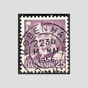 FRIMRKER DANMARK | 1955 - AFA 360 - Fr. IX 25 re violet - Lux Stemplet