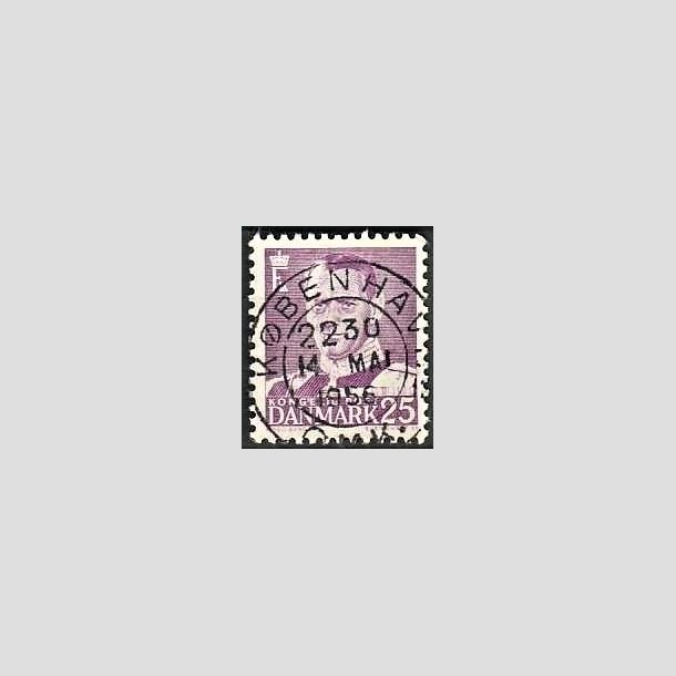 FRIMRKER DANMARK | 1955 - AFA 360 - Fr. IX 25 re violet - Lux Stemplet