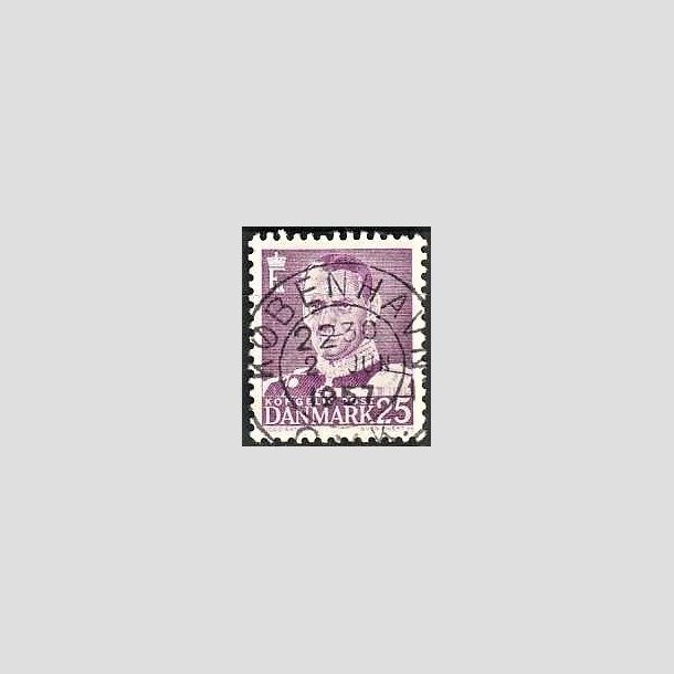 FRIMRKER DANMARK | 1955 - AFA 360 - Fr. IX 25 re violet - Lux Stemplet