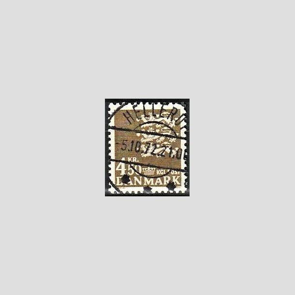 FRIMRKER DANMARK | 1972 - AFA 530 - Rigsvben 4,50 Kr. olivenbrun - Lux Stemplet