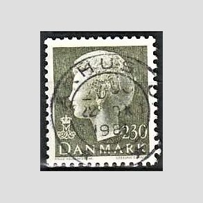 FRIMRKER DANMARK | 1981 - AFA 716 - Dronning Margrethe - 230 re sortgrn - Pragt Stemplet
