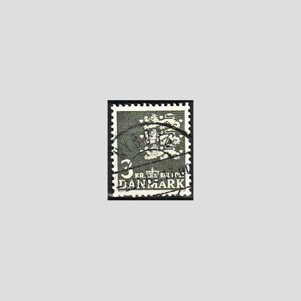 FRIMRKER DANMARK | 1969 - AFA 486 - Rigsvben 3,00 Kr. grnsort - Lux Stemplet