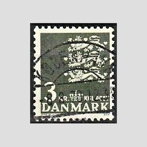 FRIMRKER DANMARK | 1969 - AFA 486 - Rigsvben 3,00 Kr. grnsort - Lux Stemplet