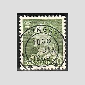 FRIMRKER DANMARK | 1967 - AFA 462F - Fr. IX 80 re grn - Lux Stemplet