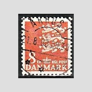 FRIMRKER DANMARK | 1979 - AFA 681 - Rigsvben 8 Kr. orange - Pragt Stemplet rhus C