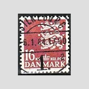 FRIMRKER DANMARK | 1983 - AFA 777 - Rigsvben 16 Kr. matrd - Pragt Stemplet