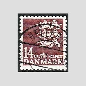 FRIMRKER DANMARK | 1982 - AFA 753 - Rigsvben 14 Kr. brun - Lux Stemplet