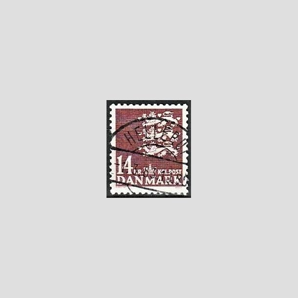 FRIMRKER DANMARK | 1982 - AFA 753 - Rigsvben 14 Kr. brun - Lux Stemplet