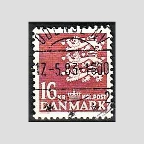 FRIMRKER DANMARK | 1983 - AFA 777 - Rigsvben 16 Kr. matrd - Pragt Stemplet