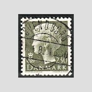 FRIMRKER DANMARK | 1981 - AFA 716 - Dronning Margrethe - 230 re sortgrn - Pragt Stemplet Svendborg