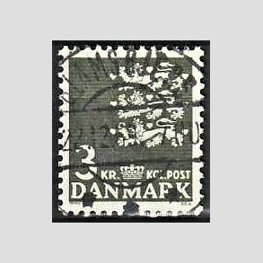 FRIMRKER DANMARK | 1969 - AFA 486 - Rigsvben 3,00 Kr. grnsort - Lux Stemplet Glamsbjerg