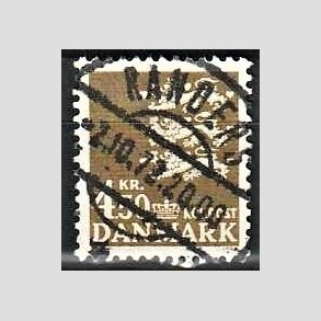 FRIMRKER DANMARK | 1972 - AFA 530 - Rigsvben 4,50 Kr. olivenbrun - Lux Stemplet Randers