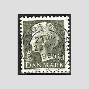 FRIMRKER DANMARK | 1981 - AFA 716 - Dronning Margrethe - 230 re sortgrn - Pragt Stemplet Snderborg