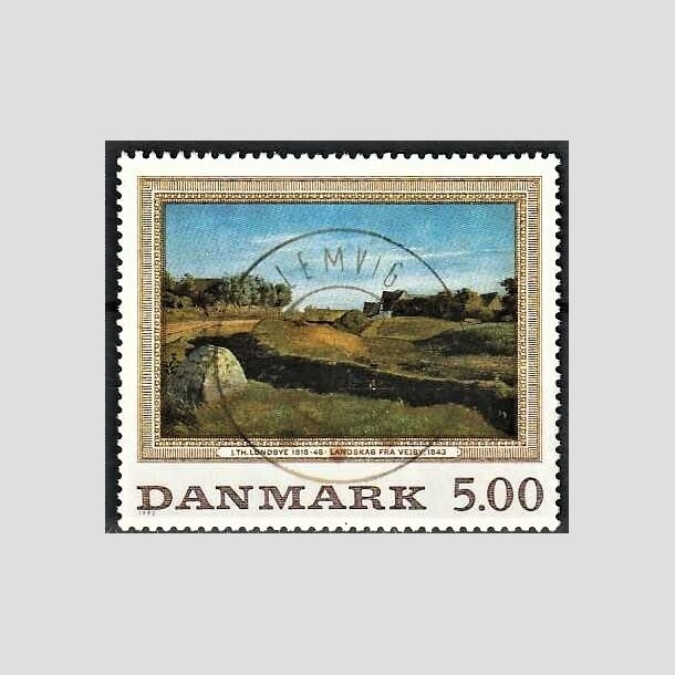 FRIMRKER DANMARK | 1992 - AFA 1032 - Maleriserie 5. - 5,00 Kr. J. Th. Lundbye - Pragt Stemplet