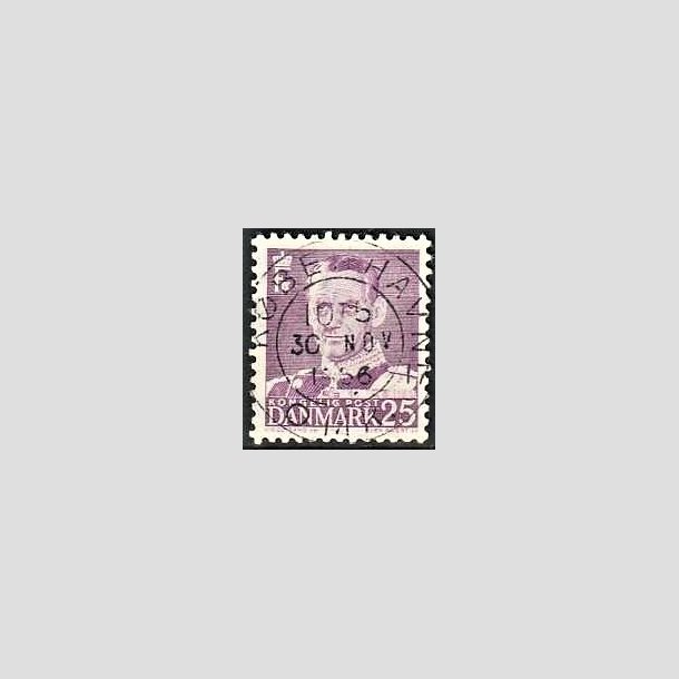 FRIMRKER DANMARK | 1955 - AFA 360 - Fr. IX 25 re violet - Lux Stemplet