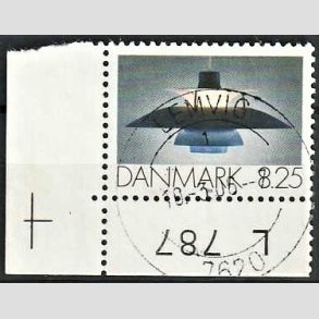 FRIM�RKER DANMARK | 1991 - AFA 998 - Dansk Brugskunst - 8,25 Kr. flerfarvet - Pragt Stemplet