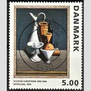 FRIMRKER DANMARK | 1993 - AFA 1057 - Maleriserie 6. - 5,00 Kr. Wilhelm Lundstrm - Pragt Stemplet