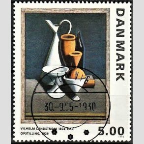 FRIMRKER DANMARK | 1993 - AFA 1057 - Maleriserie 6. - 5,00 Kr. Wilhelm Lundstrm - Pragt Stemplet Lemvig