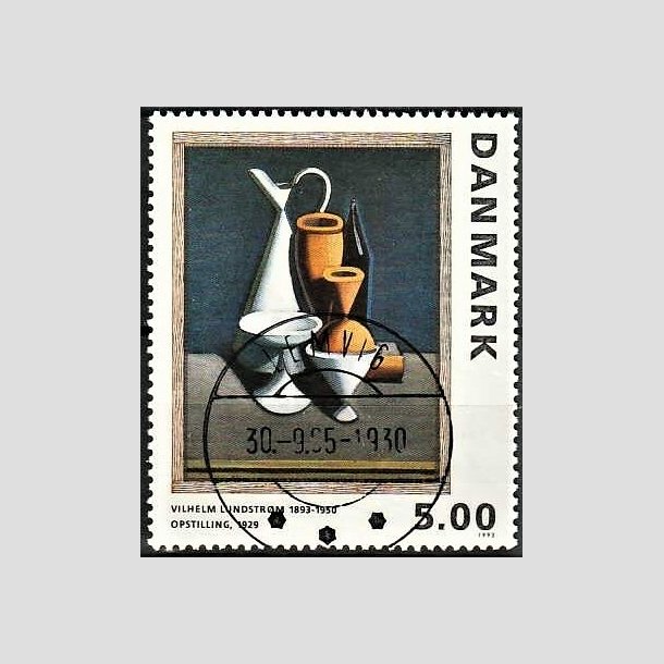 FRIMRKER DANMARK | 1993 - AFA 1057 - Maleriserie 6. - 5,00 Kr. Wilhelm Lundstrm - Pragt Stemplet Lemvig