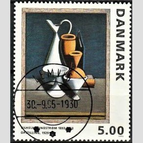 FRIMRKER DANMARK | 1993 - AFA 1057 - Maleriserie 6. - 5,00 Kr. Wilhelm Lundstrm - Pragt Stemplet Lemvig