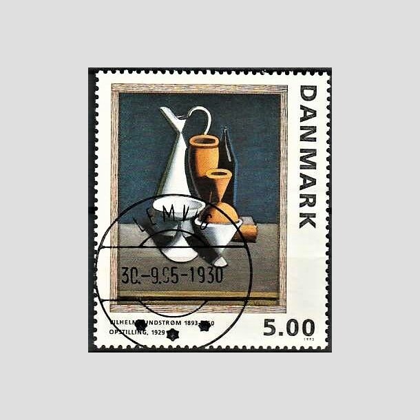 FRIMRKER DANMARK | 1993 - AFA 1057 - Maleriserie 6. - 5,00 Kr. Wilhelm Lundstrm - Pragt Stemplet Lemvig