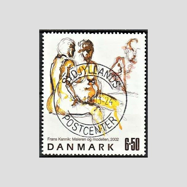 FRIMRKER DANMARK | 2002 - AFA 1331 - Frank Kannik - 6,50 Kr. flerfarvet - Pragt Stemplet