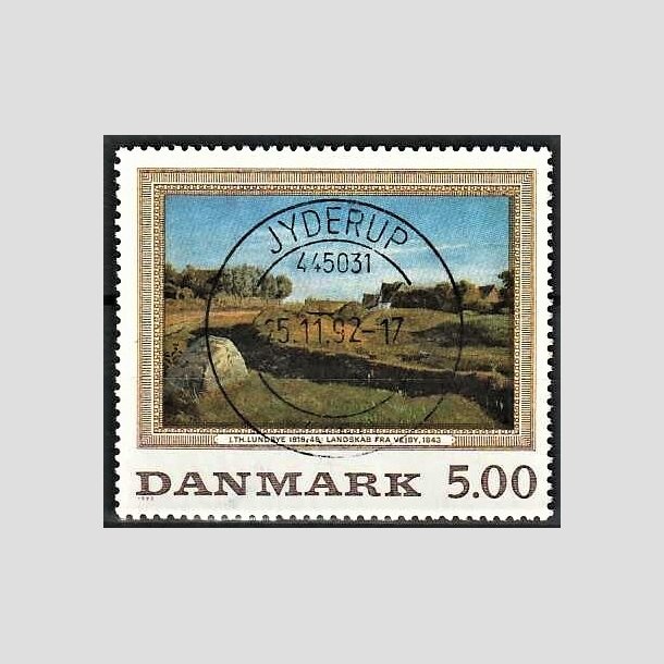 FRIMRKER DANMARK | 1992 - AFA 1032 - Maleriserie 5. - 5,00 Kr. J. Th. Lundbye - Pragt Stemplet Jyderup